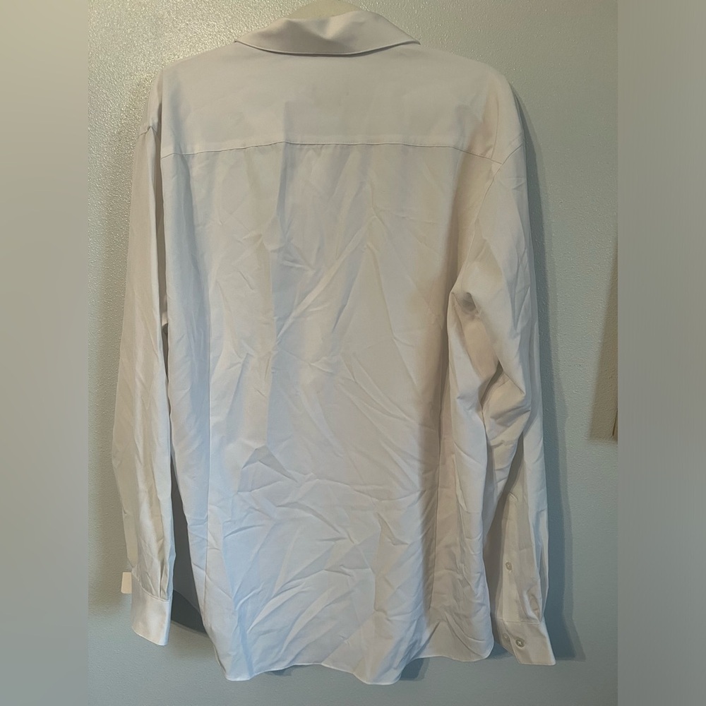 Van Heusen Men's White Button Down Dress Shirt Size XL 34/35 Slim Fit - Picture 4 of 4